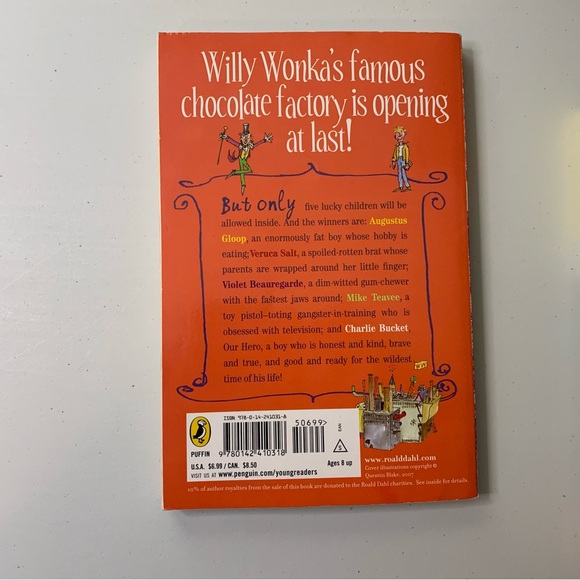 Roald Dahl Charlie and the Chocolate Factory Book - Picture 2 of 2
